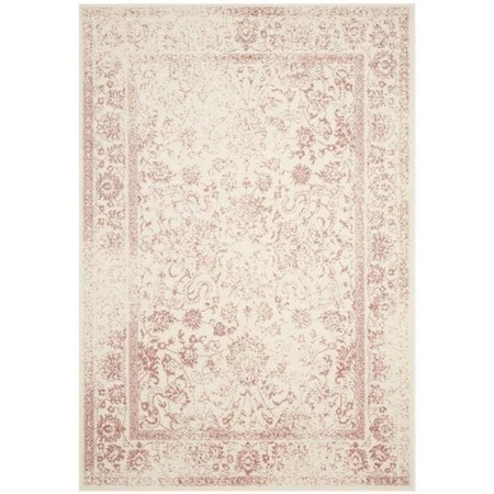 Safavieh 2 ft.-6 in. x 4 ft. Accent Adirondack Power Loomed RugIvory & Rose ADR109H-24